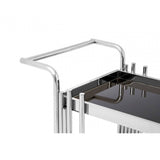 Orion 2 Tier Trolley with Silver Finish Frame