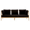 Orion 3 Seat Rose Gold Lattice Arms Sofa