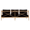 Orion 3 Seat Rose Gold Lattice Arms Sofa