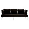 Orion 3 Seat Sofa With Silver Lattice Sides