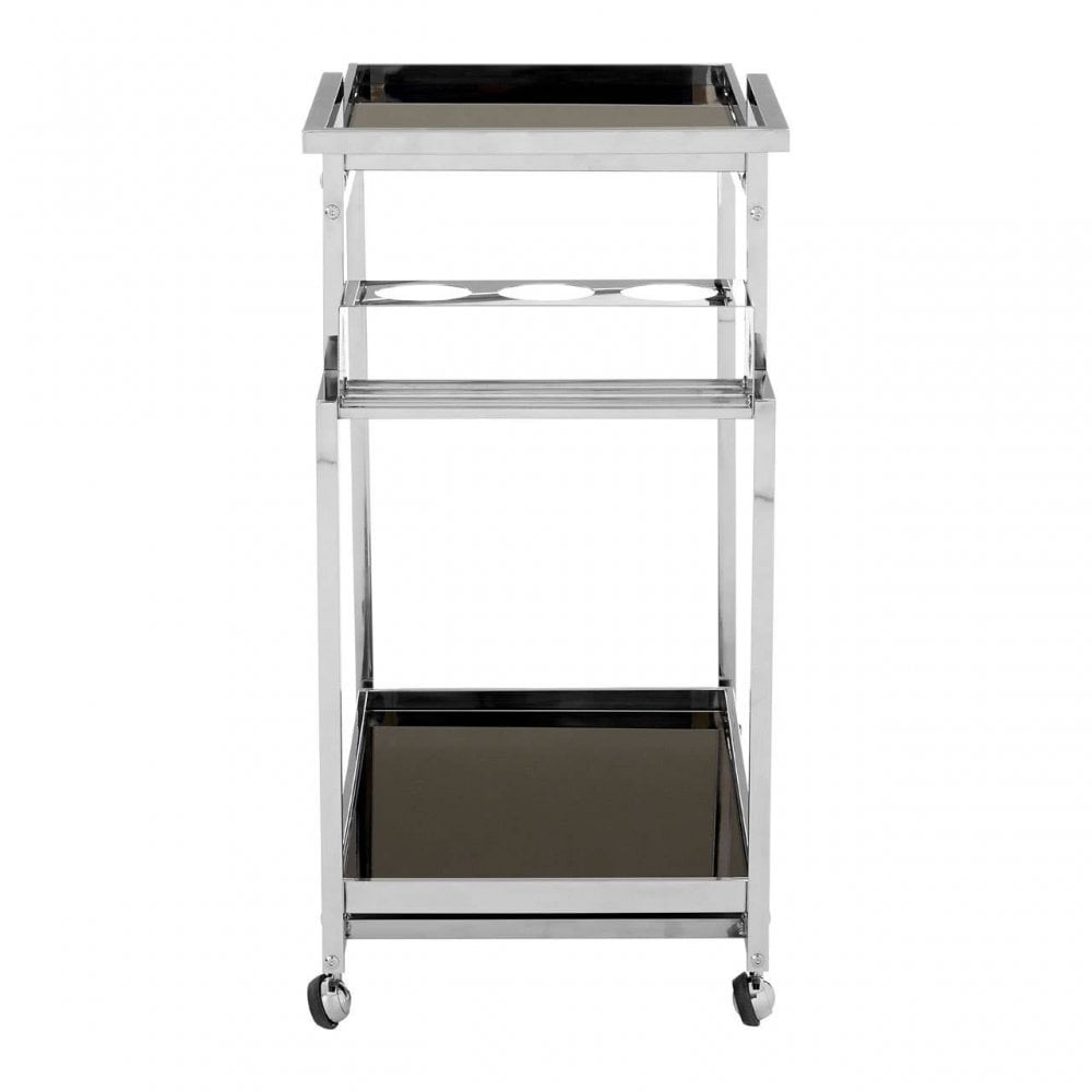 Orion 3 Tier Trolley with Silver Finish Frame