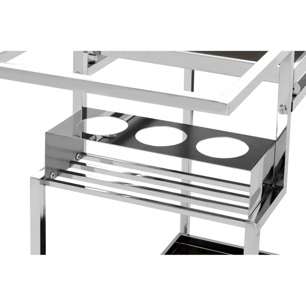 Orion 3 Tier Trolley with Silver Finish Frame
