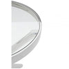 Orion Round Silver Side Table