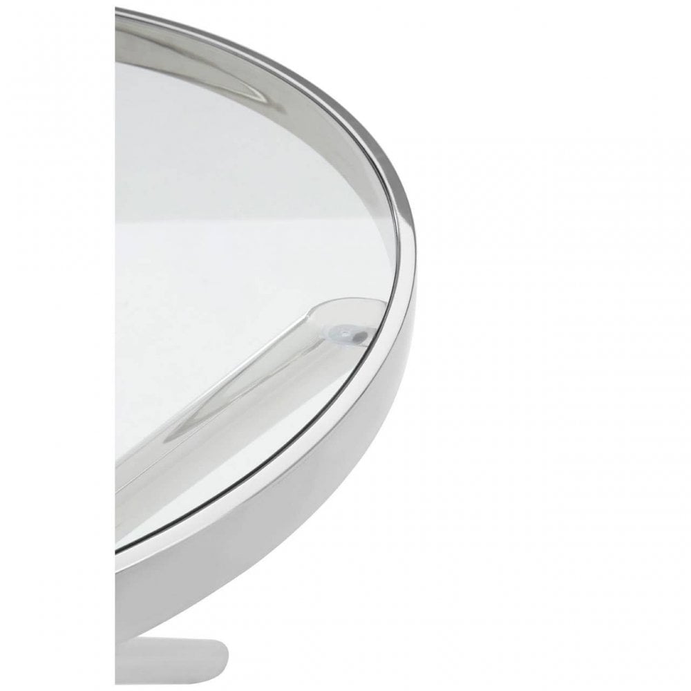 Orion Round Silver Side Table