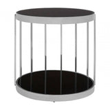 Orion Silver Cage Design Side Table