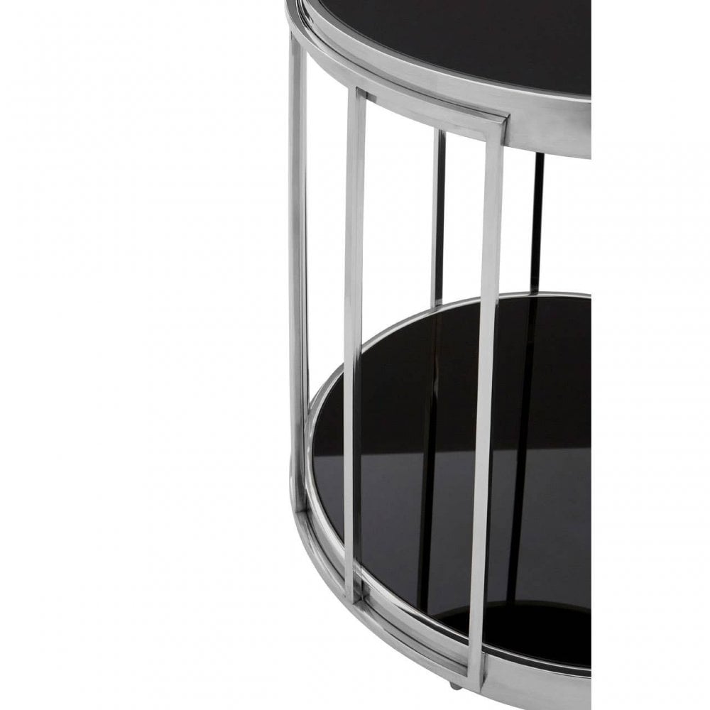 Orion Silver Cage Design Side Table