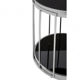 Orion Silver Cage Design Side Table