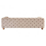 Sienna Coffee Velvet 3 Seat Sofa