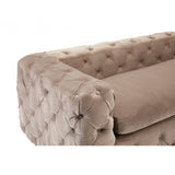 Sienna Coffee Velvet 3 Seat Sofa