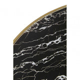 Belmore Black Marble Effect Gold Base Coffee Table
