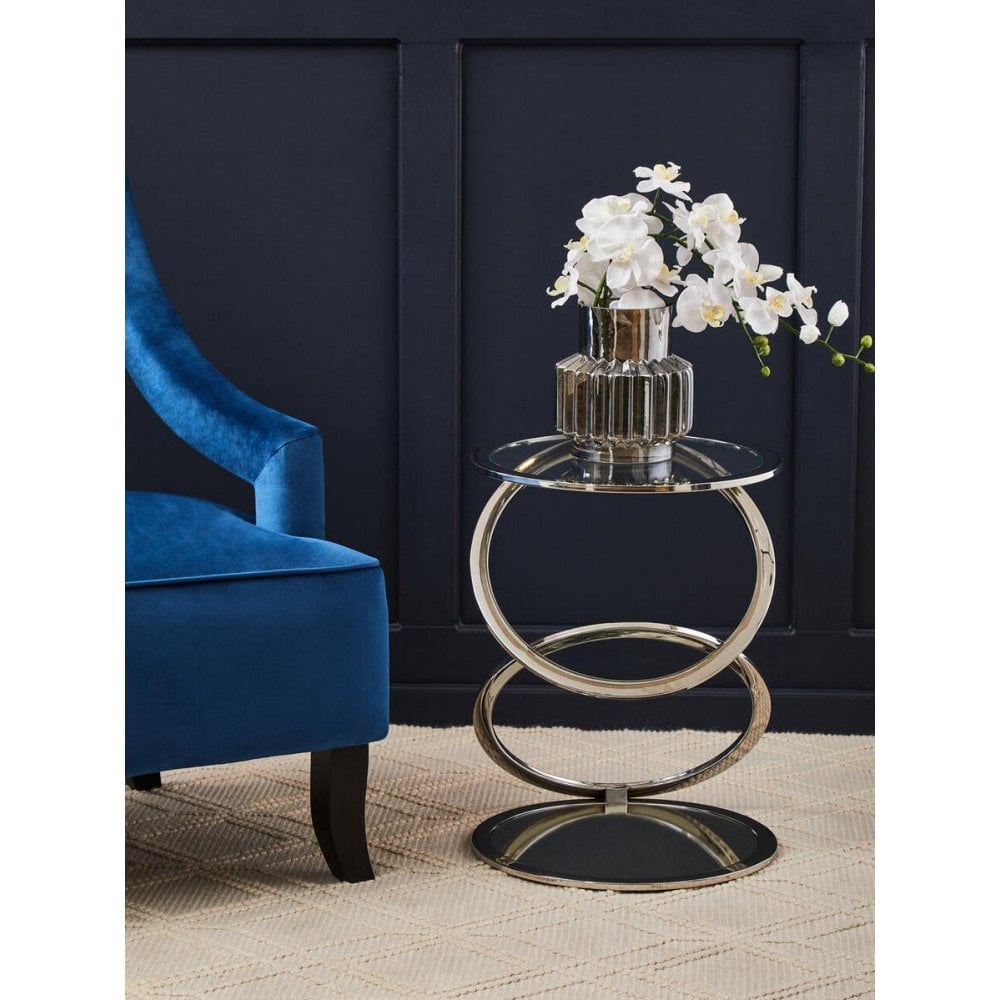 Belmore Clear Glass End Table