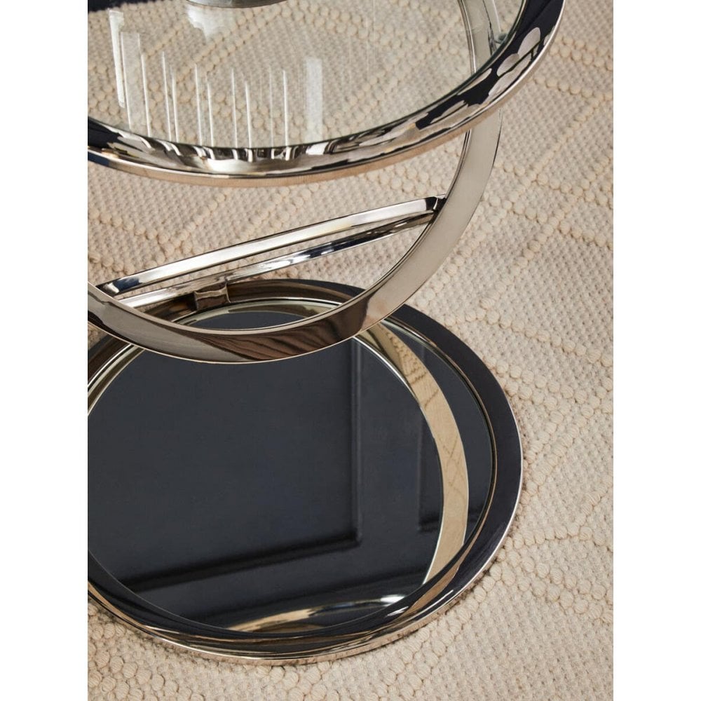 Belmore Clear Glass End Table
