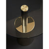 Belmore End Table With Warm Metallic Base