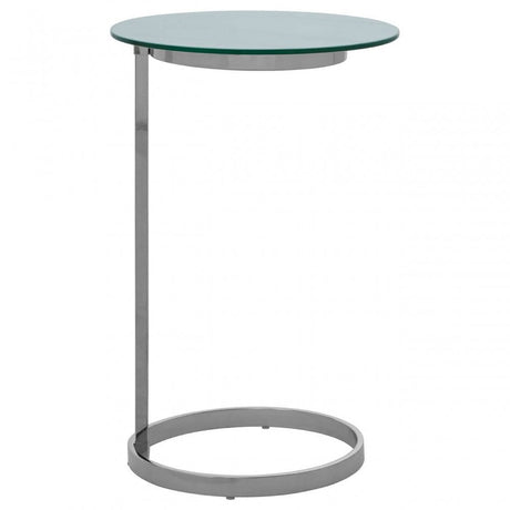Belmore End Table With White Marble Effect Top