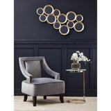 Belmore End Table With White Marble Effect Top