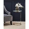 Belmore End Table With White Marble Effect Top