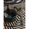 Belmore White Glass Bar Trolley