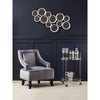 Belmore White Glass Bar Trolley