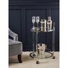 Belmore White Glass Bar Trolley