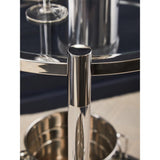 Belmore White Glass Bar Trolley