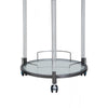 Belmore White Glass Bar Trolley