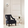Belmore White Glass White Marble Base Side Table