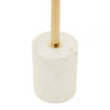 Belmore White Marble End Table