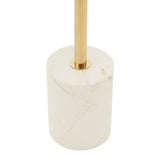 Belmore White Marble End Table