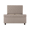 Astoria Light Grey Double Ottoman Bed