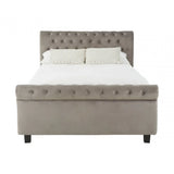 Astoria Steel Shade Kingsize Ottoman Bed
