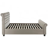 Astoria Steel Shade Kingsize Ottoman Bed