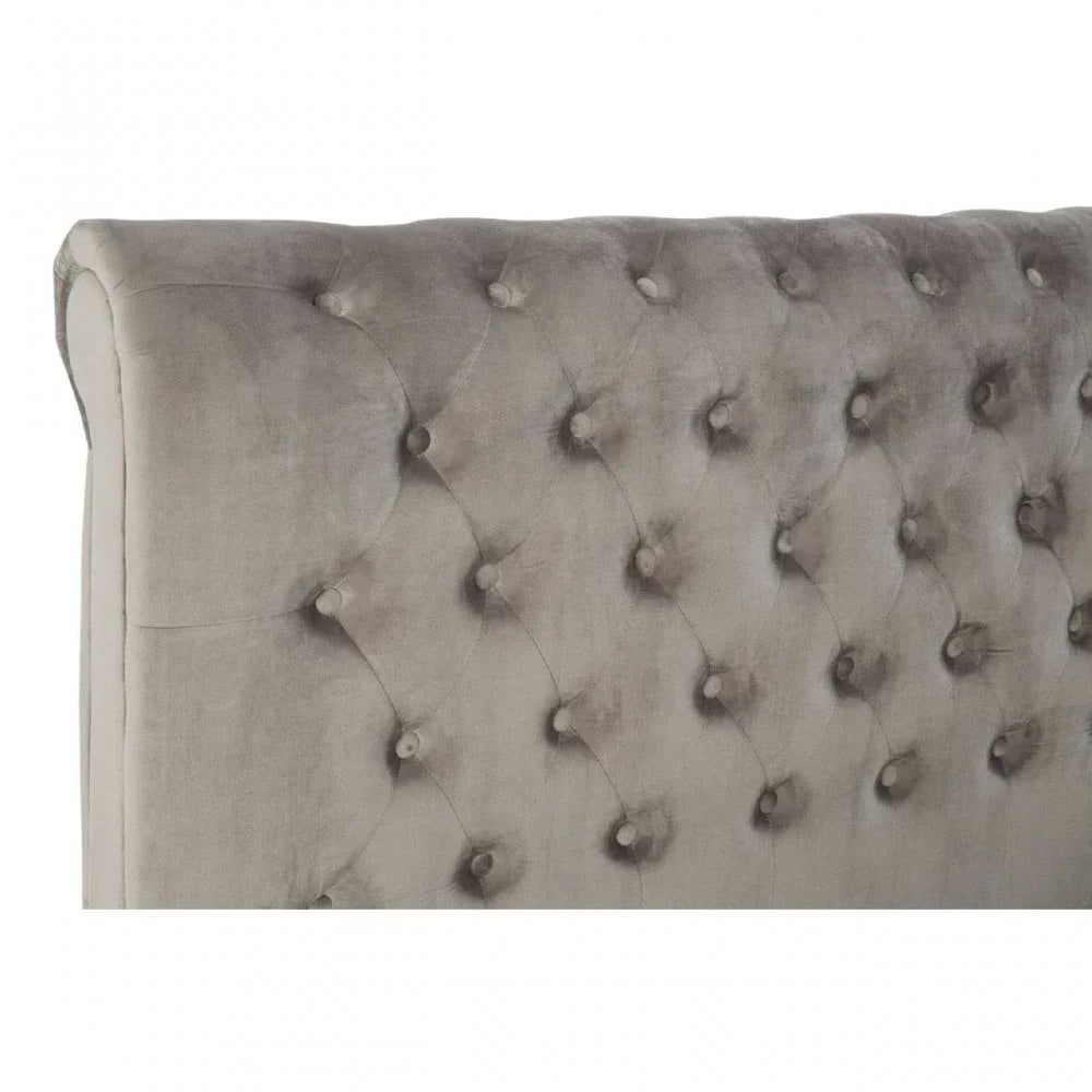 Astoria Steel Shade Kingsize Ottoman Bed