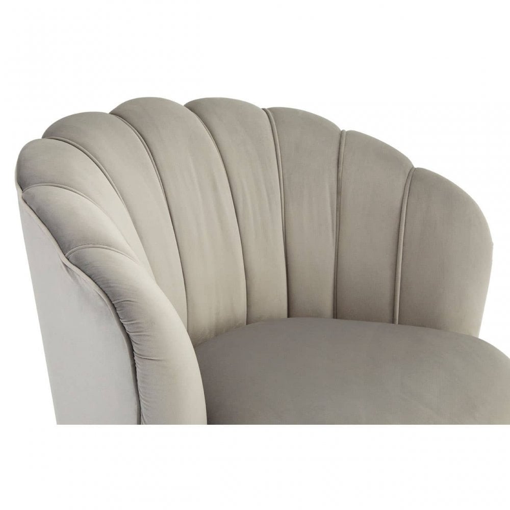 Celeste Velvet Chair With Gold Wood Legs