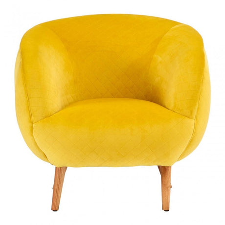 Mercer Yellow Fabric Chair