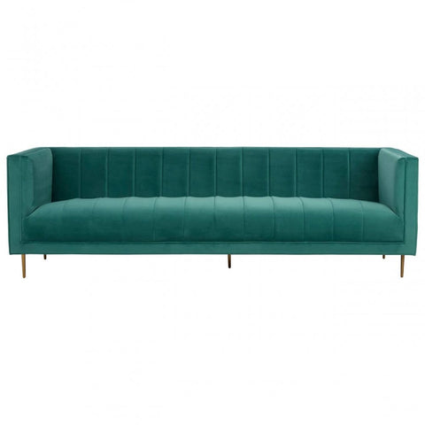 Sereno 3 Seat Green Sofa