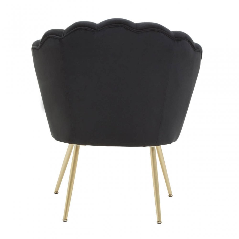 Marlow Velvet Scalloped Chair