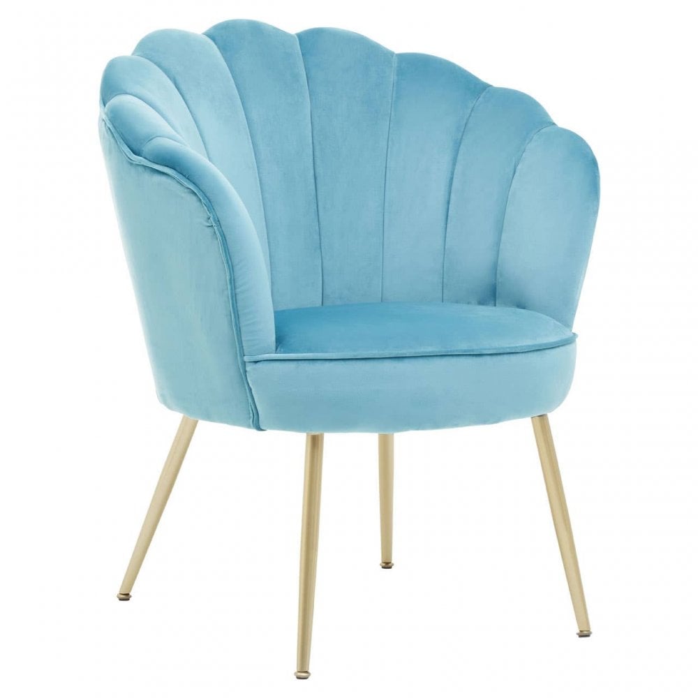 Marlow Velvet Scalloped Chair