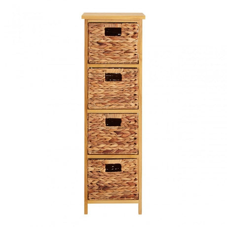 Hampton 4 Basket Drawers Natural Water Storage Unit