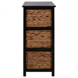 Hampton 6 Drawers Black Frame Storage Unit