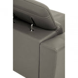 Shelby 2 Seat Grey Leather Sofa