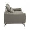 Shelby 3 Seat Grey Leather Sofa