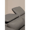 Shelby 3 Seat Grey Leather Sofa