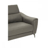 Shelby 3 Seat Grey Leather Sofa