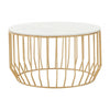 Addison White Marble And Gold Coffee Table
