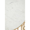 Addison White Marble And Gold Coffee Table