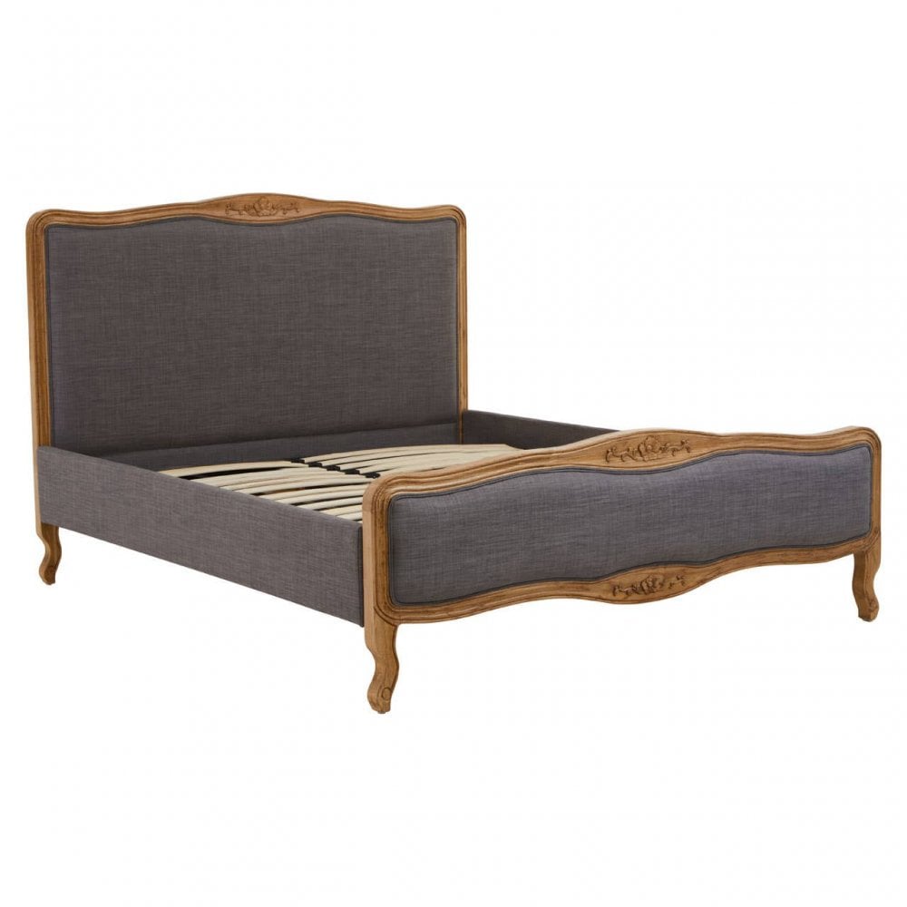 Ashton Grey Fabric Kingsize Bed