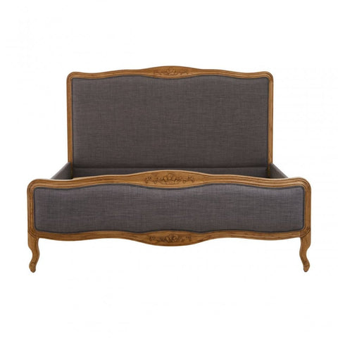 Ashton Grey Fabric Kingsize Bed