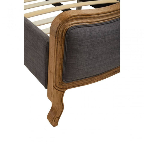 Ashton Grey Fabric Kingsize Bed