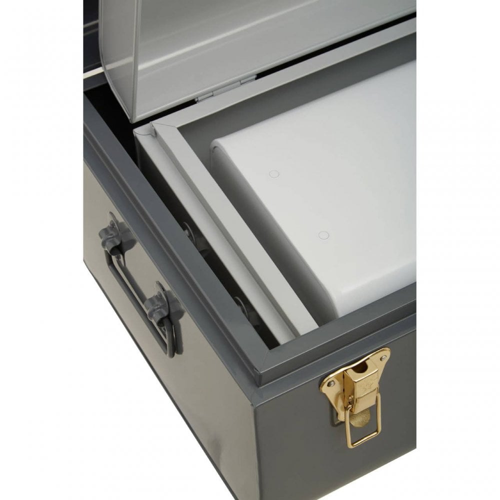 Avalon Set Of Three Assorted Grey Storage Trunks