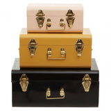 Avalon Set Of Three Assorted Storage Trunks